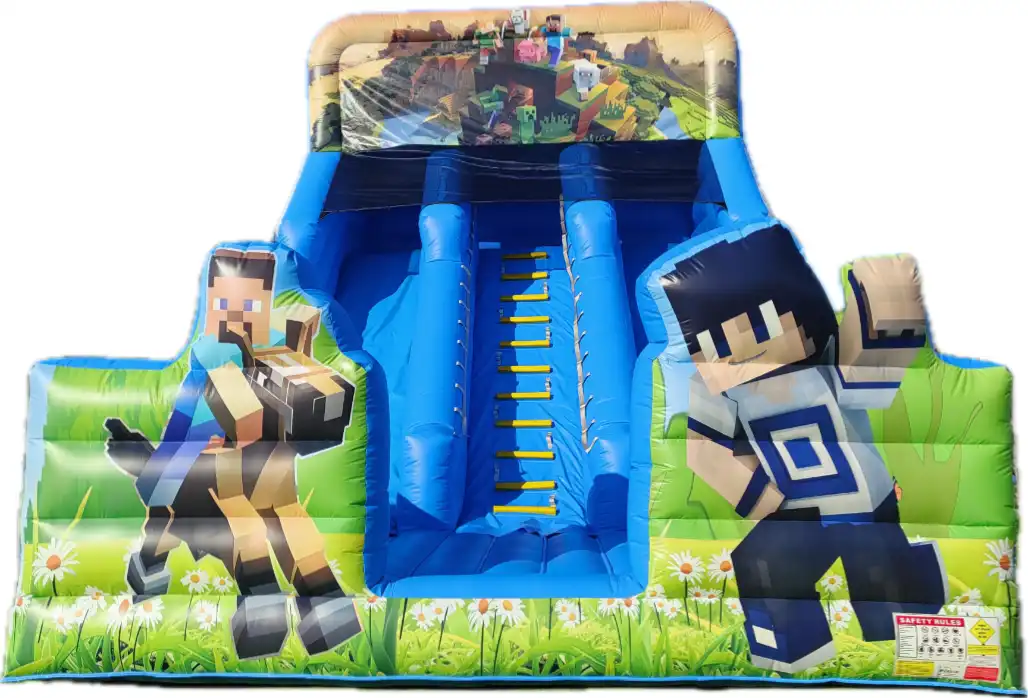 Tobogan gonflabil gigant Minecraft Iași